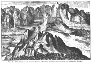 Mount Pilatus Dragon by Kircher
