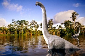 Sauropod in Swamp