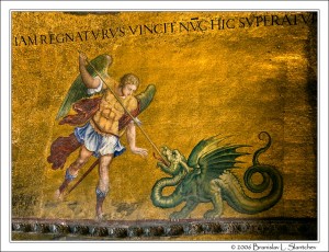 St Michael Slaying the Dragon San Marco in Venice